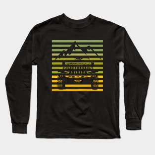 4x4 car retro shirt Long Sleeve T-Shirt